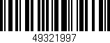 Código de barras (EAN, GTIN, SKU, ISBN): '49321997'