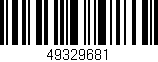 Código de barras (EAN, GTIN, SKU, ISBN): '49329681'