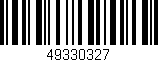 Código de barras (EAN, GTIN, SKU, ISBN): '49330327'