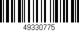 Código de barras (EAN, GTIN, SKU, ISBN): '49330775'
