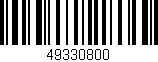 Código de barras (EAN, GTIN, SKU, ISBN): '49330800'