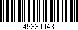 Código de barras (EAN, GTIN, SKU, ISBN): '49330943'