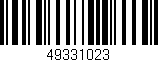 Código de barras (EAN, GTIN, SKU, ISBN): '49331023'