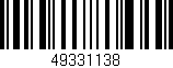 Código de barras (EAN, GTIN, SKU, ISBN): '49331138'
