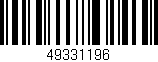 Código de barras (EAN, GTIN, SKU, ISBN): '49331196'