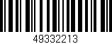 Código de barras (EAN, GTIN, SKU, ISBN): '49332213'