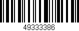 Código de barras (EAN, GTIN, SKU, ISBN): '49333386'