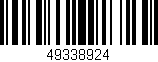 Código de barras (EAN, GTIN, SKU, ISBN): '49338924'