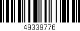 Código de barras (EAN, GTIN, SKU, ISBN): '49339776'