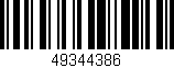 Código de barras (EAN, GTIN, SKU, ISBN): '49344386'