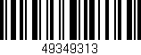 Código de barras (EAN, GTIN, SKU, ISBN): '49349313'