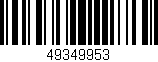 Código de barras (EAN, GTIN, SKU, ISBN): '49349953'