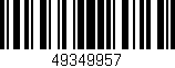 Código de barras (EAN, GTIN, SKU, ISBN): '49349957'