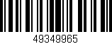 Código de barras (EAN, GTIN, SKU, ISBN): '49349965'