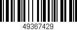 Código de barras (EAN, GTIN, SKU, ISBN): '49367429'