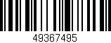 Código de barras (EAN, GTIN, SKU, ISBN): '49367495'