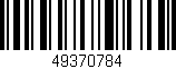 Código de barras (EAN, GTIN, SKU, ISBN): '49370784'
