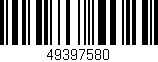 Código de barras (EAN, GTIN, SKU, ISBN): '49397580'