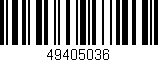 Código de barras (EAN, GTIN, SKU, ISBN): '49405036'