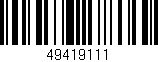 Código de barras (EAN, GTIN, SKU, ISBN): '49419111'