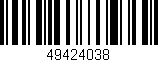 Código de barras (EAN, GTIN, SKU, ISBN): '49424038'