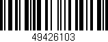 Código de barras (EAN, GTIN, SKU, ISBN): '49426103'