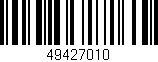 Código de barras (EAN, GTIN, SKU, ISBN): '49427010'
