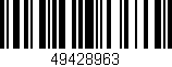 Código de barras (EAN, GTIN, SKU, ISBN): '49428963'