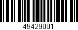 Código de barras (EAN, GTIN, SKU, ISBN): '49429001'
