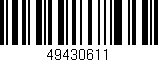 Código de barras (EAN, GTIN, SKU, ISBN): '49430611'