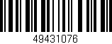 Código de barras (EAN, GTIN, SKU, ISBN): '49431076'