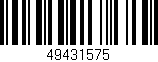 Código de barras (EAN, GTIN, SKU, ISBN): '49431575'