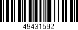 Código de barras (EAN, GTIN, SKU, ISBN): '49431592'