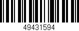 Código de barras (EAN, GTIN, SKU, ISBN): '49431594'