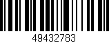 Código de barras (EAN, GTIN, SKU, ISBN): '49432783'