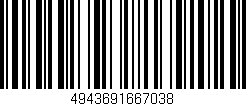Código de barras (EAN, GTIN, SKU, ISBN): '4943691667038'
