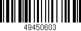 Código de barras (EAN, GTIN, SKU, ISBN): '49450603'