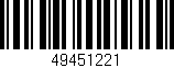 Código de barras (EAN, GTIN, SKU, ISBN): '49451221'