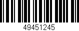 Código de barras (EAN, GTIN, SKU, ISBN): '49451245'