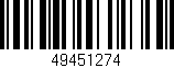 Código de barras (EAN, GTIN, SKU, ISBN): '49451274'