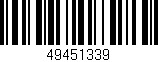 Código de barras (EAN, GTIN, SKU, ISBN): '49451339'