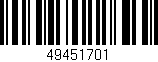 Código de barras (EAN, GTIN, SKU, ISBN): '49451701'