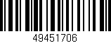 Código de barras (EAN, GTIN, SKU, ISBN): '49451706'