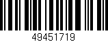Código de barras (EAN, GTIN, SKU, ISBN): '49451719'