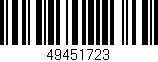 Código de barras (EAN, GTIN, SKU, ISBN): '49451723'