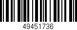 Código de barras (EAN, GTIN, SKU, ISBN): '49451736'
