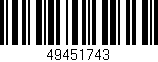 Código de barras (EAN, GTIN, SKU, ISBN): '49451743'