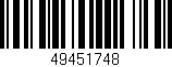 Código de barras (EAN, GTIN, SKU, ISBN): '49451748'