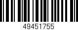 Código de barras (EAN, GTIN, SKU, ISBN): '49451755'