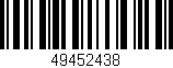 Código de barras (EAN, GTIN, SKU, ISBN): '49452438'